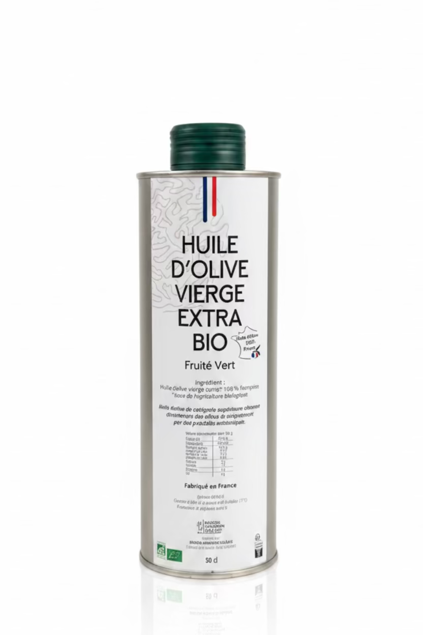 Huile d'olive BIO Fruité Vert - VIERGE EXTRA