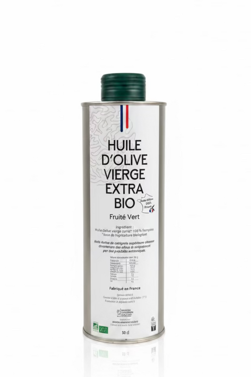 Huile d'olive BIO Fruité Vert - VIERGE EXTRA